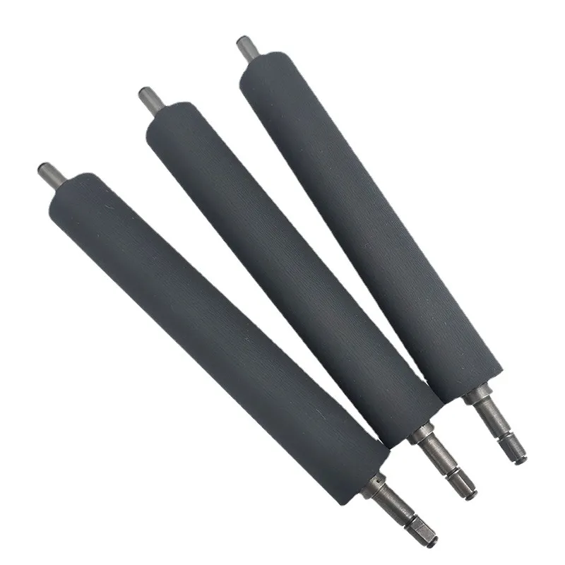 Rouleau en caoutchouc silicone dur pour machines d'impression