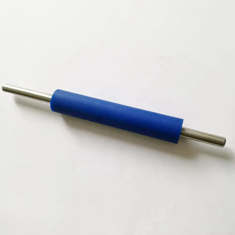 Rouleau en caoutchouc silicone dur pour machines d'impression