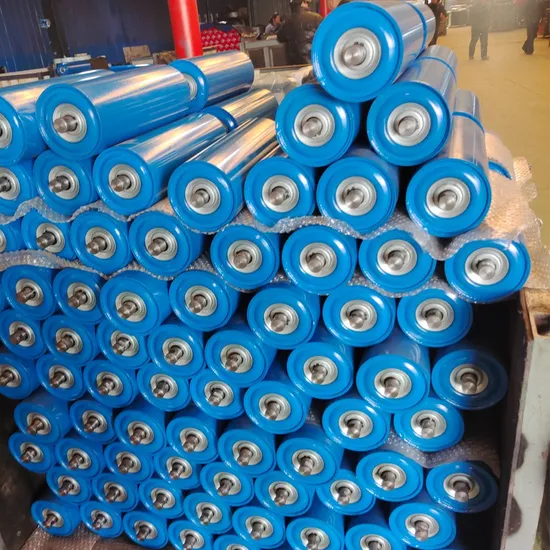 Industrial Mining Steel Rubber Disc Idler Conveyor Roller