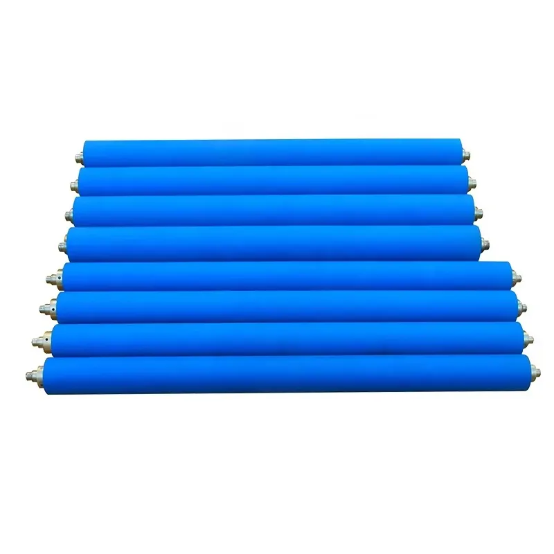 Rouleau en caoutchouc silicone dur pour machines d'impression
