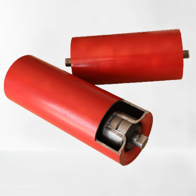 Industrial Rubber Coated Conveyor Roller for Belt Systems