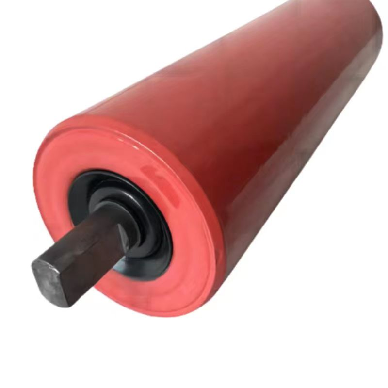 Industrial Rubber Coated Conveyor Roller for Belt Systems